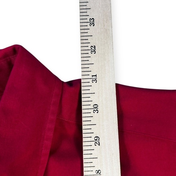 Ralph Lauren Mens XL Classic Fit Red Twill Button Down Long Sleeve Pony Logo - Picture 5 of 10